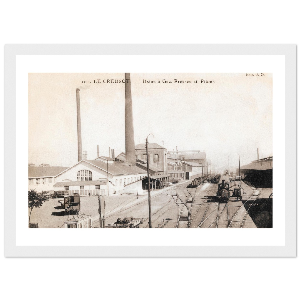 Le Creusot - Usines a Gaz - Presses et Pillons