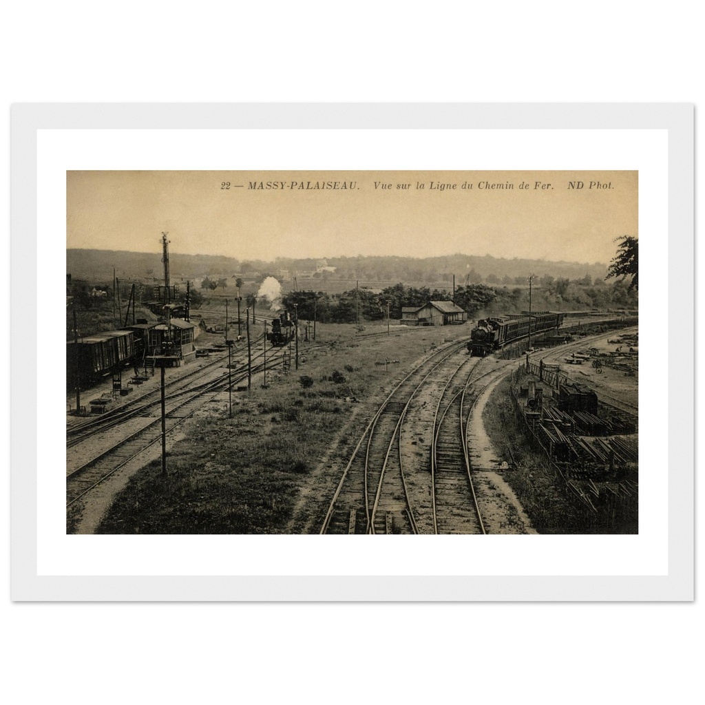 Massy-Palaiseau - Vue sur la Ligne du Chemin de Fer