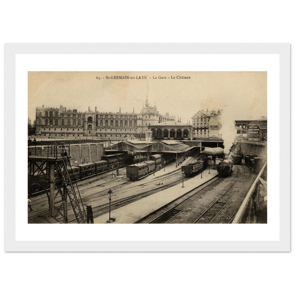 La gare de St Germain en Laye et le chateau