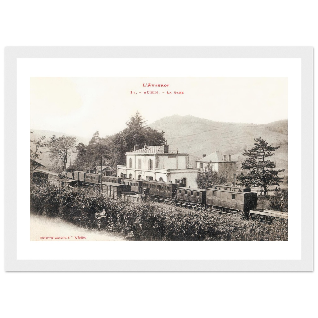 L'Aveyron  -Aubin - La gare            Aveyron - Aquitaine - France      Aveyron - Aquitaine - France