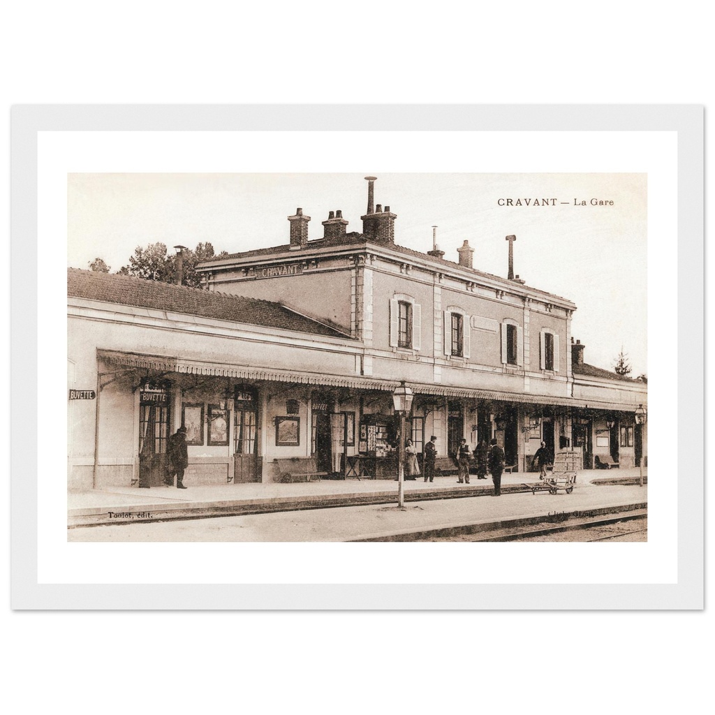 Cravant - la gare