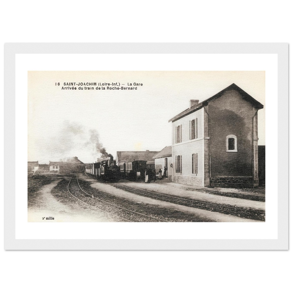 Saint-Joachim (loire inférieure) - La gare - Arrivée du Train de la Roche Bernard