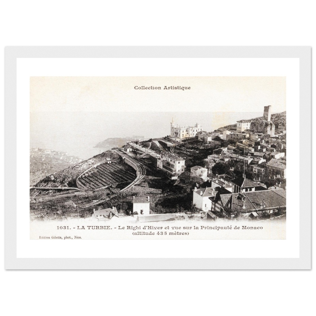 La Turbie - Le Righi d'Hiver et Vue sur la Principaute de Monaco (ALT 433 m)