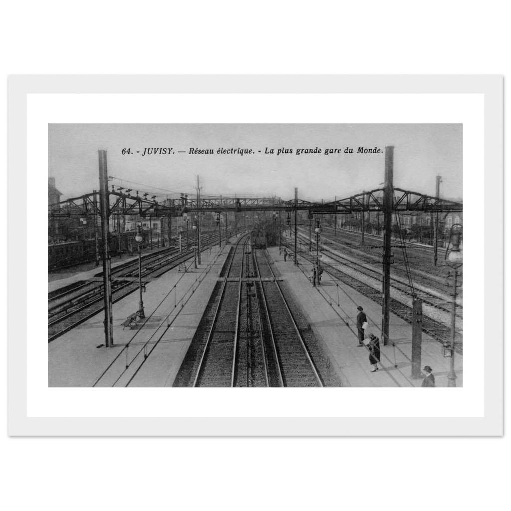 Juvisy - Reseau electrique - La plus grande Gare du monde (ˆ l epoque)