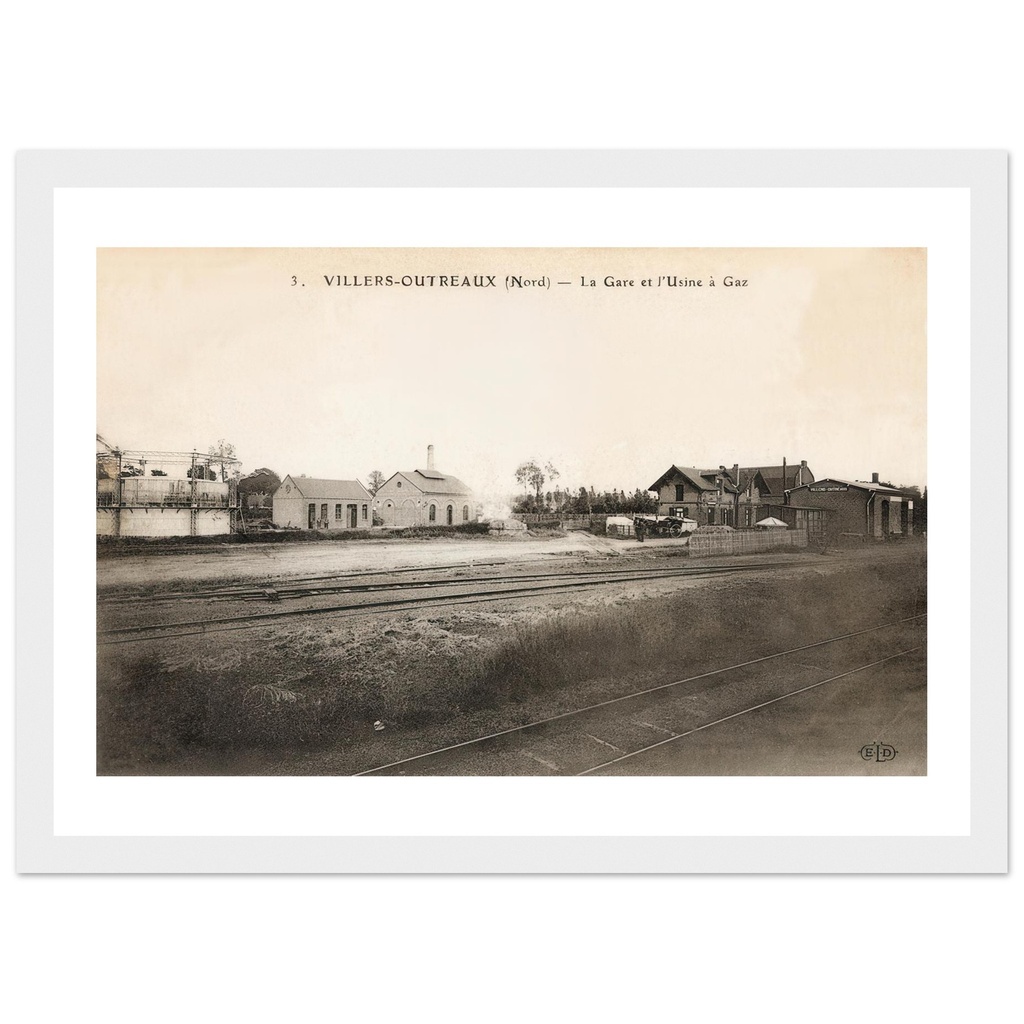 Villers-Outreaux - La Gare et l'usine a gaz