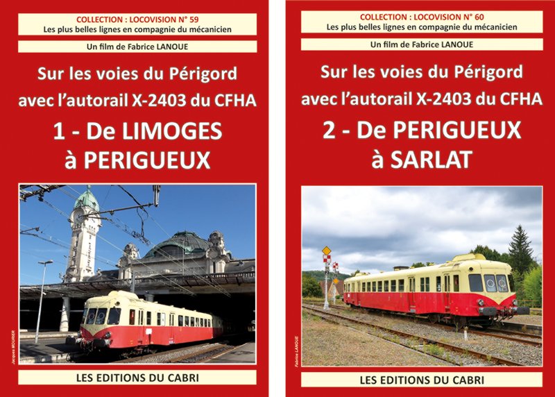 Pack DVD : Locovision N°59 & 60 - Limoges - Périgueux - Sarlat