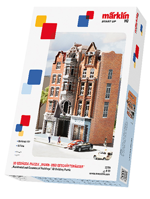 Puzzle bâtiment 3D "Maisons d'habitation et magasins"