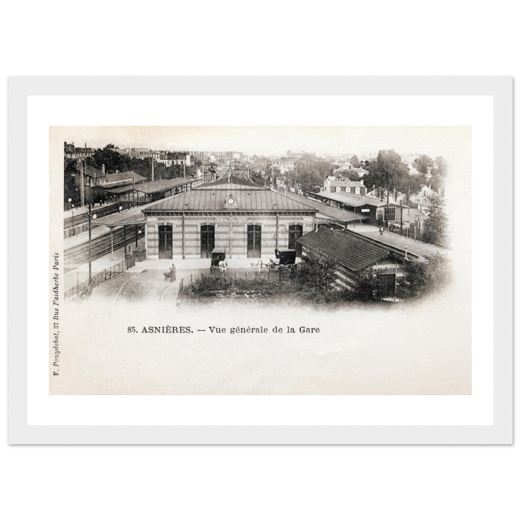 Asnieres - La Gare, Vue generale