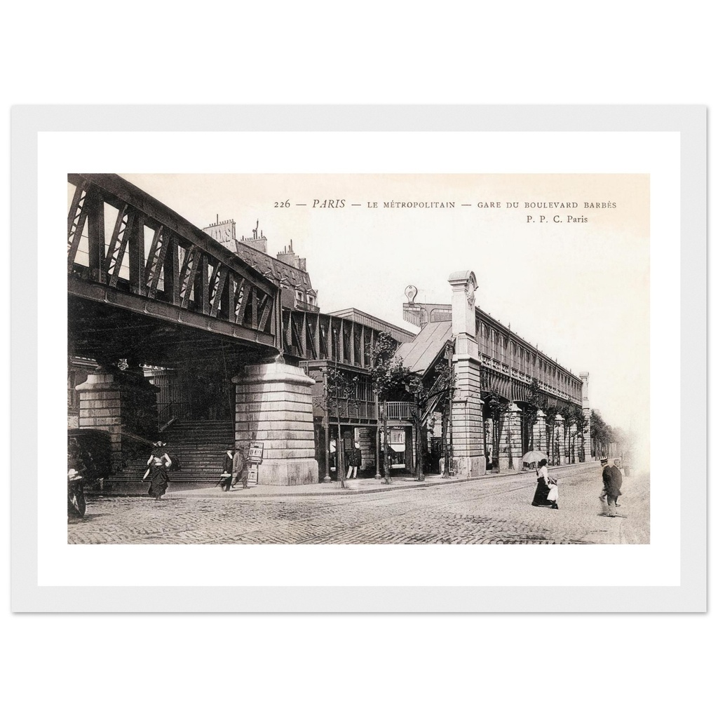 Paris - Le Metropolitain - Gare du boulevard Barbes