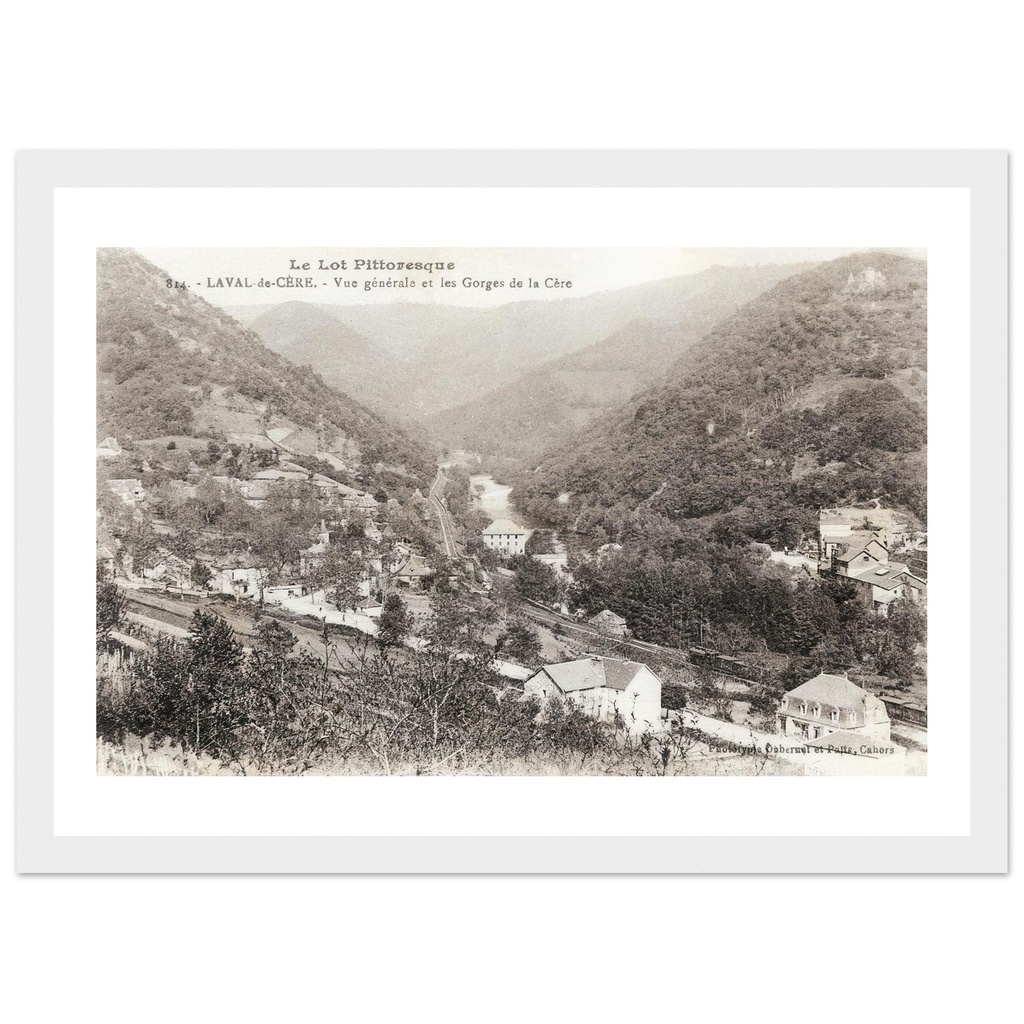 Laval-de-Cère - Vue générale et Les Gorges de La Cère