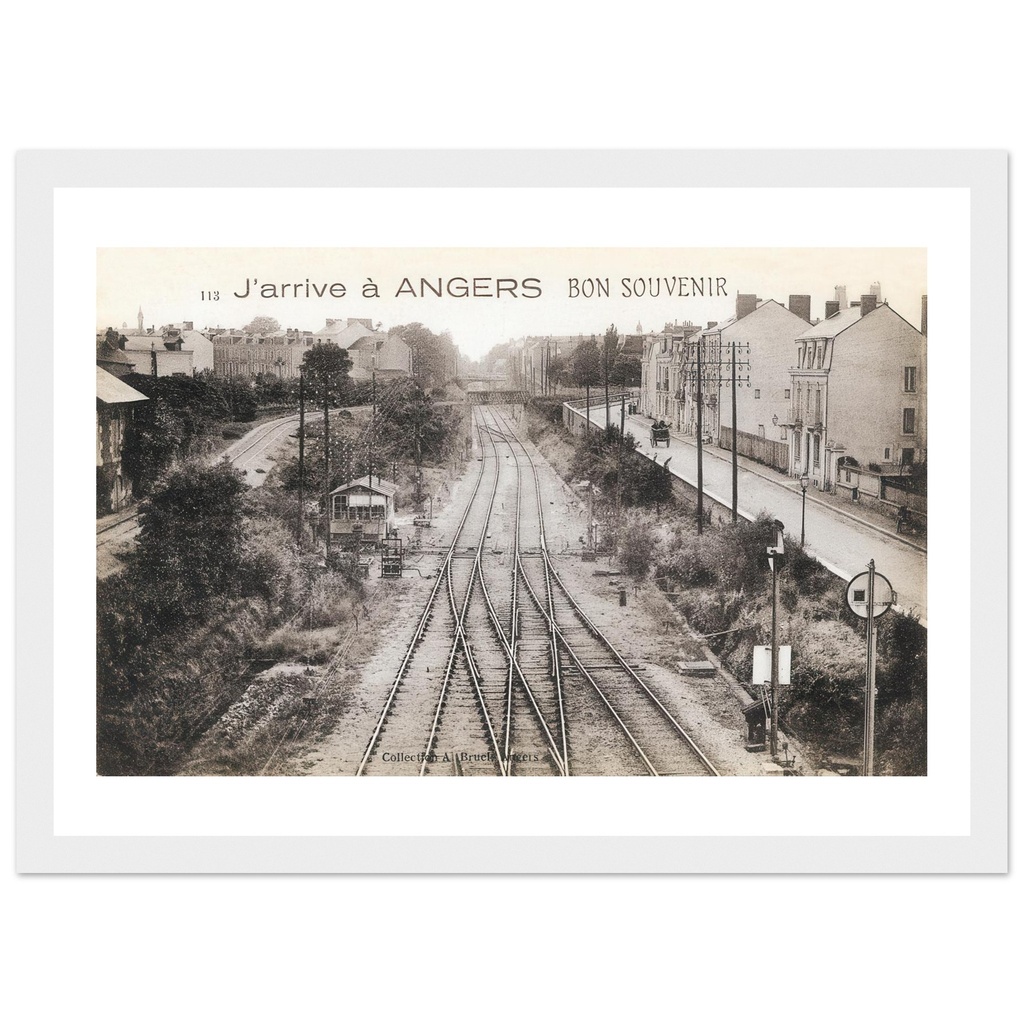 Angers, Souvenir,  Voie ferree
