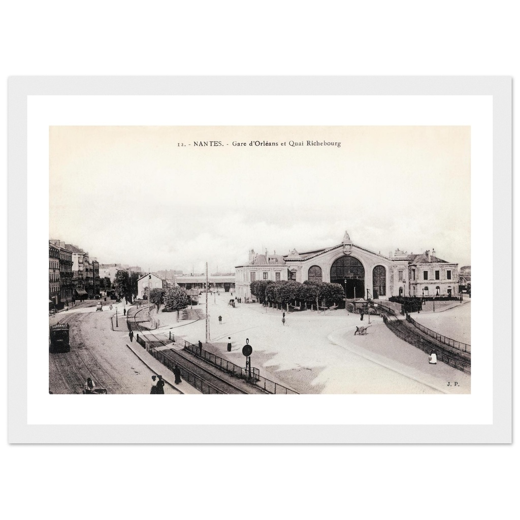 Nantes - Gare d'Orleans et quai Richebourg