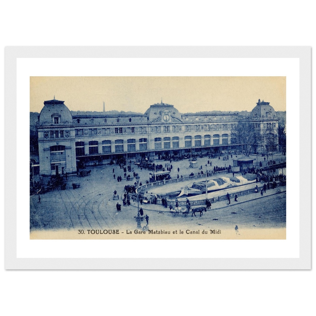 Toulouse - La Gare Matabiau et le canal du midi