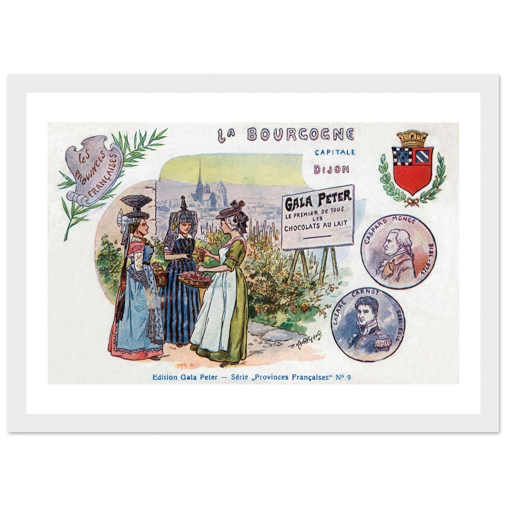 Dijon - la Bourgogne - illustration - souvenir