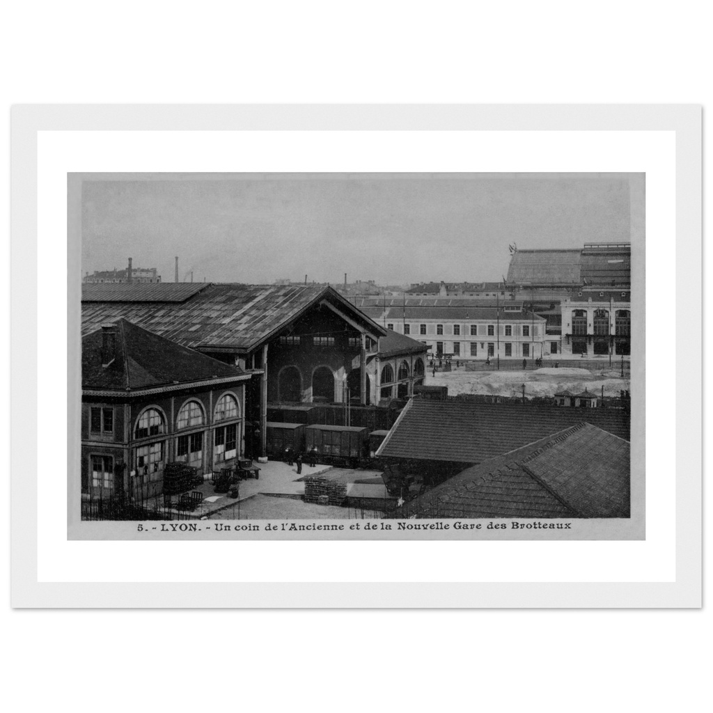 la Gare des Brotteaux, un coin de l'ancienne et la nouvelle gare