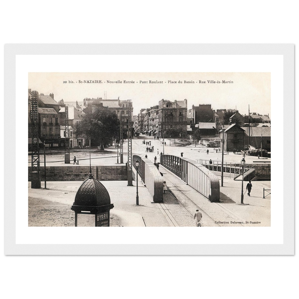Saint Nazaire - Nouvelle entree - Pont Roulant - Place du Bassin - Rue Ville-es-Martin