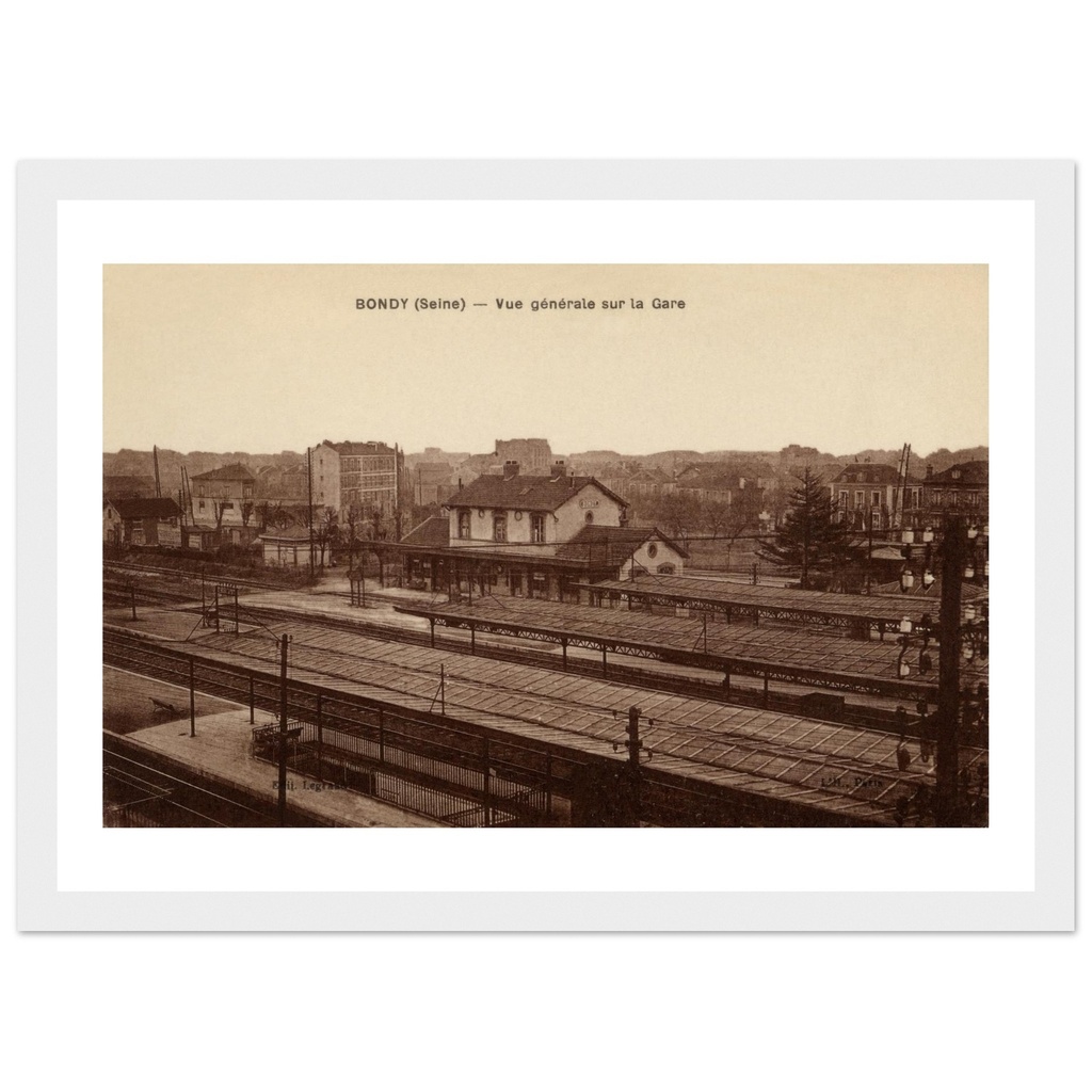 Bondy - Vue générale sur la Gare