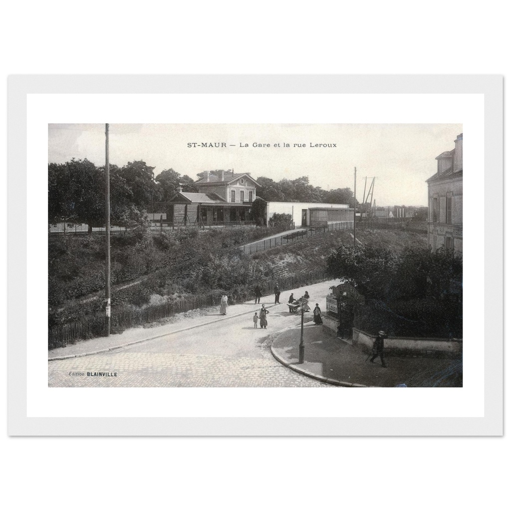 St Maur - La Gare et la rue Leroux