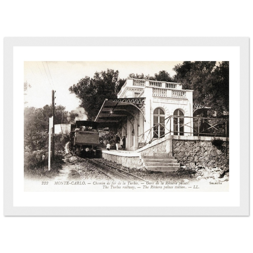 Monte Carlo - Alpes maritimes - PACA - France     Chemin de fer de la Turbie - Gare de la Riviera palace