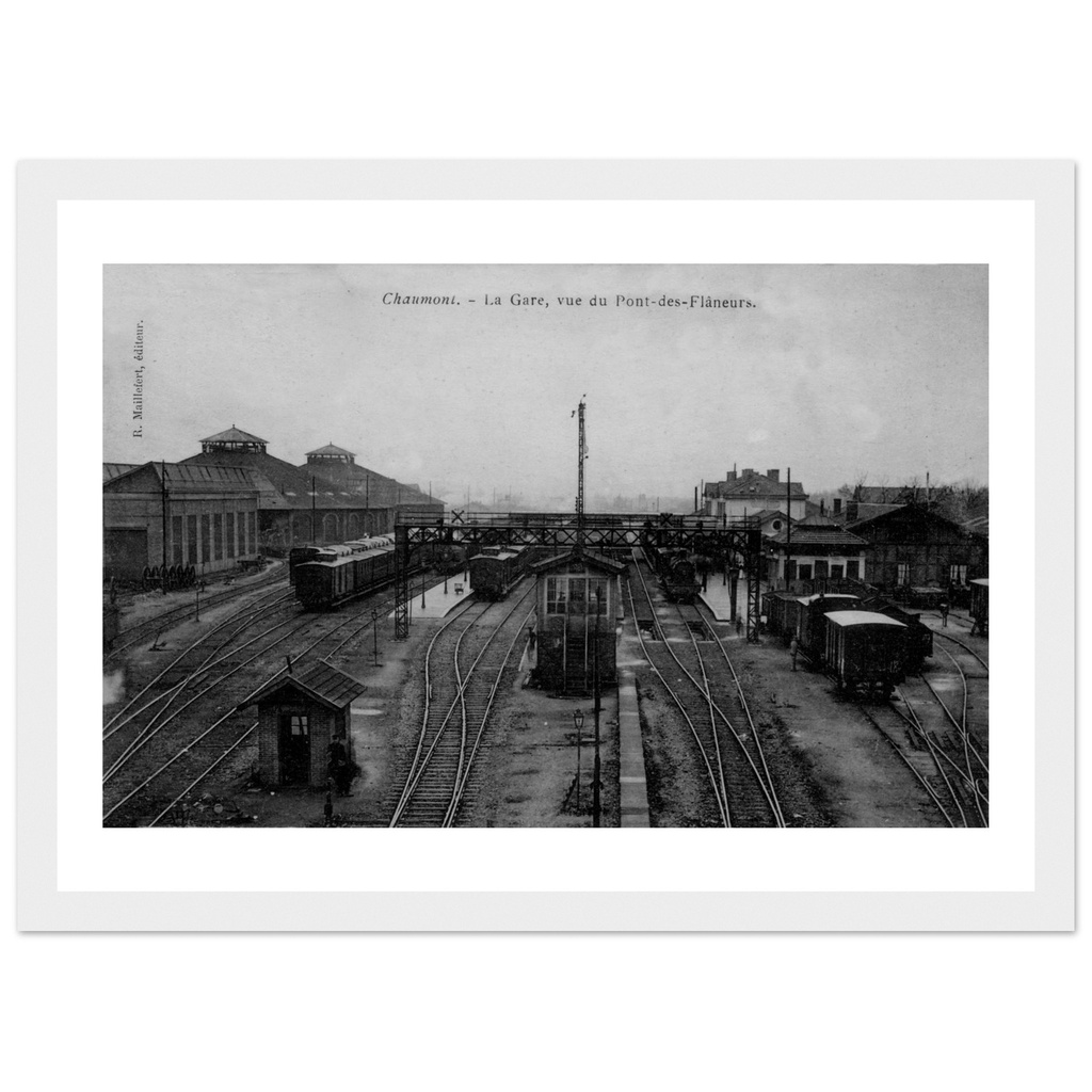 Chaumont - La gare vue du pont des flâneurs