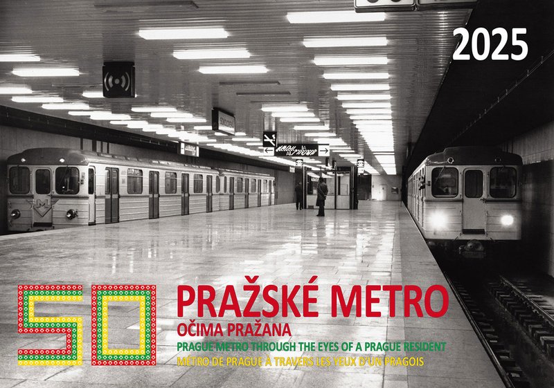 Calendrier 2025 - Le métro de Prague