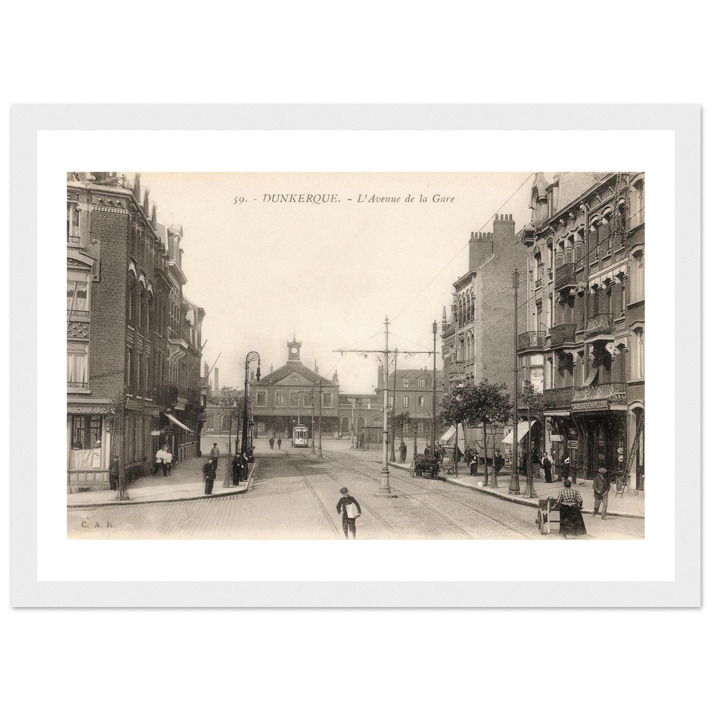Dunkerque- l'avenue de la Gare