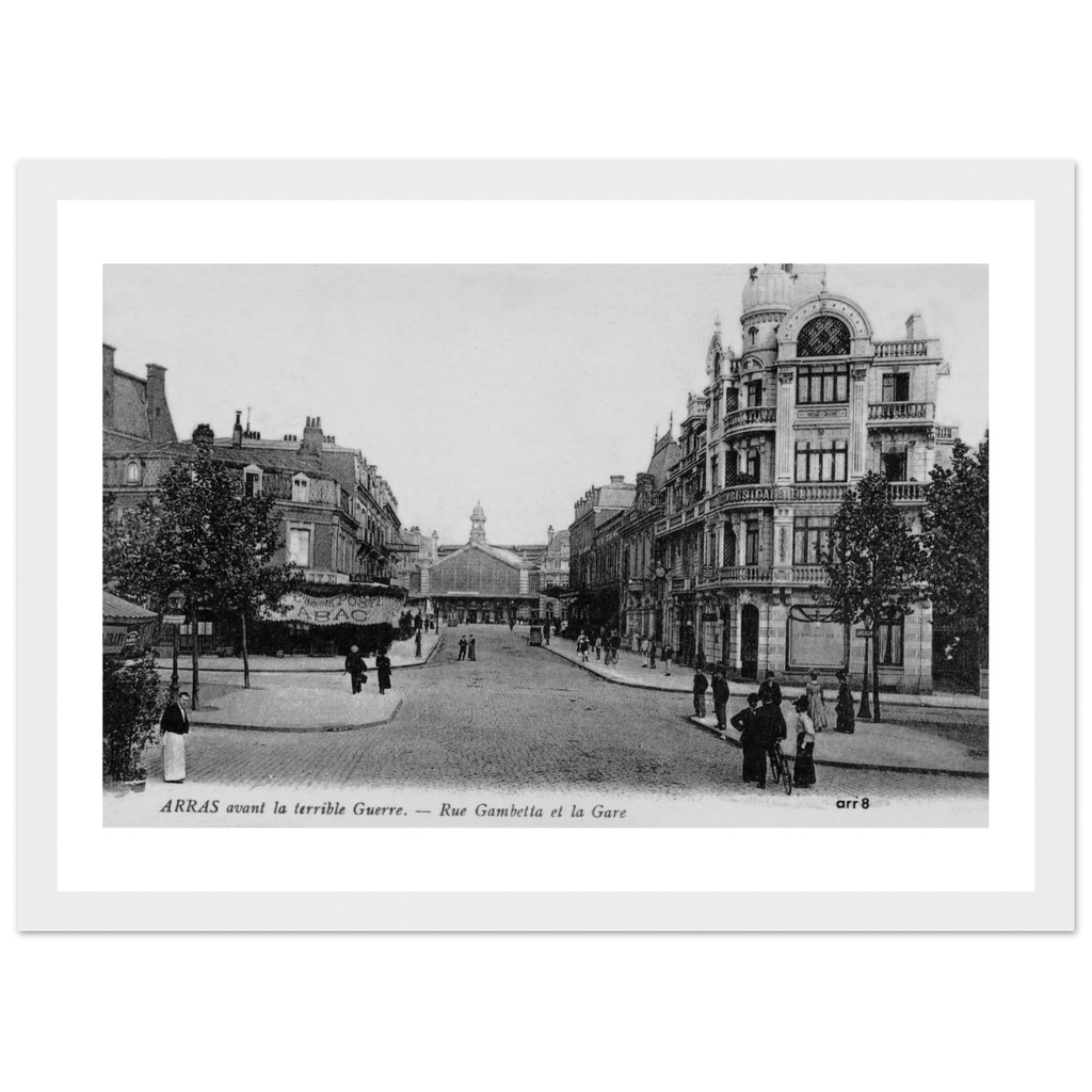 Arras - Rue Gambetta et la Gare