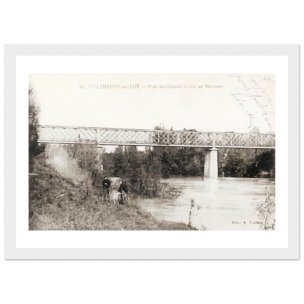 Villeneuve sur Lot - Pont du chemin de fer au martinet