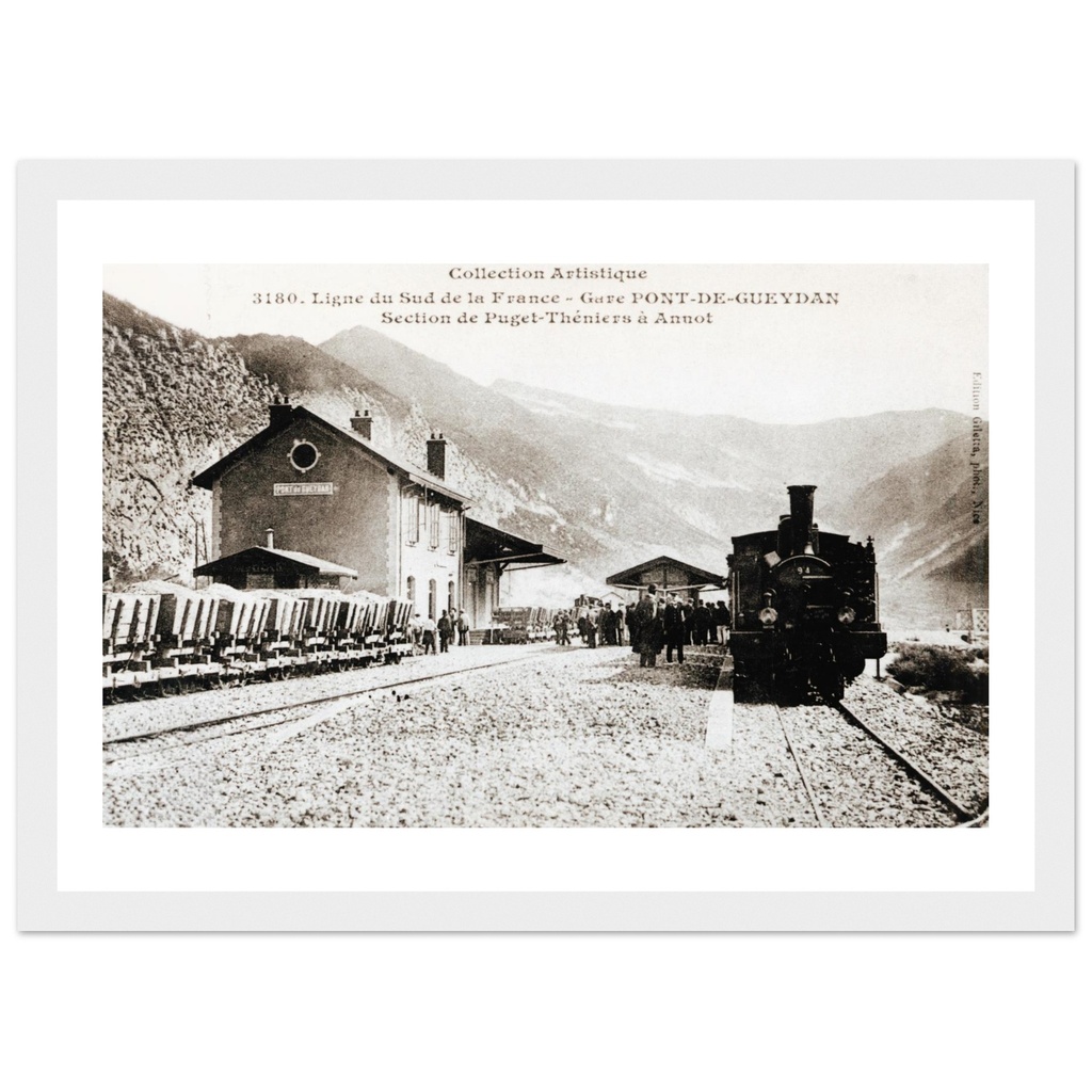 Gare Pont de Gueydan - Section de Puget Theniers a Annot