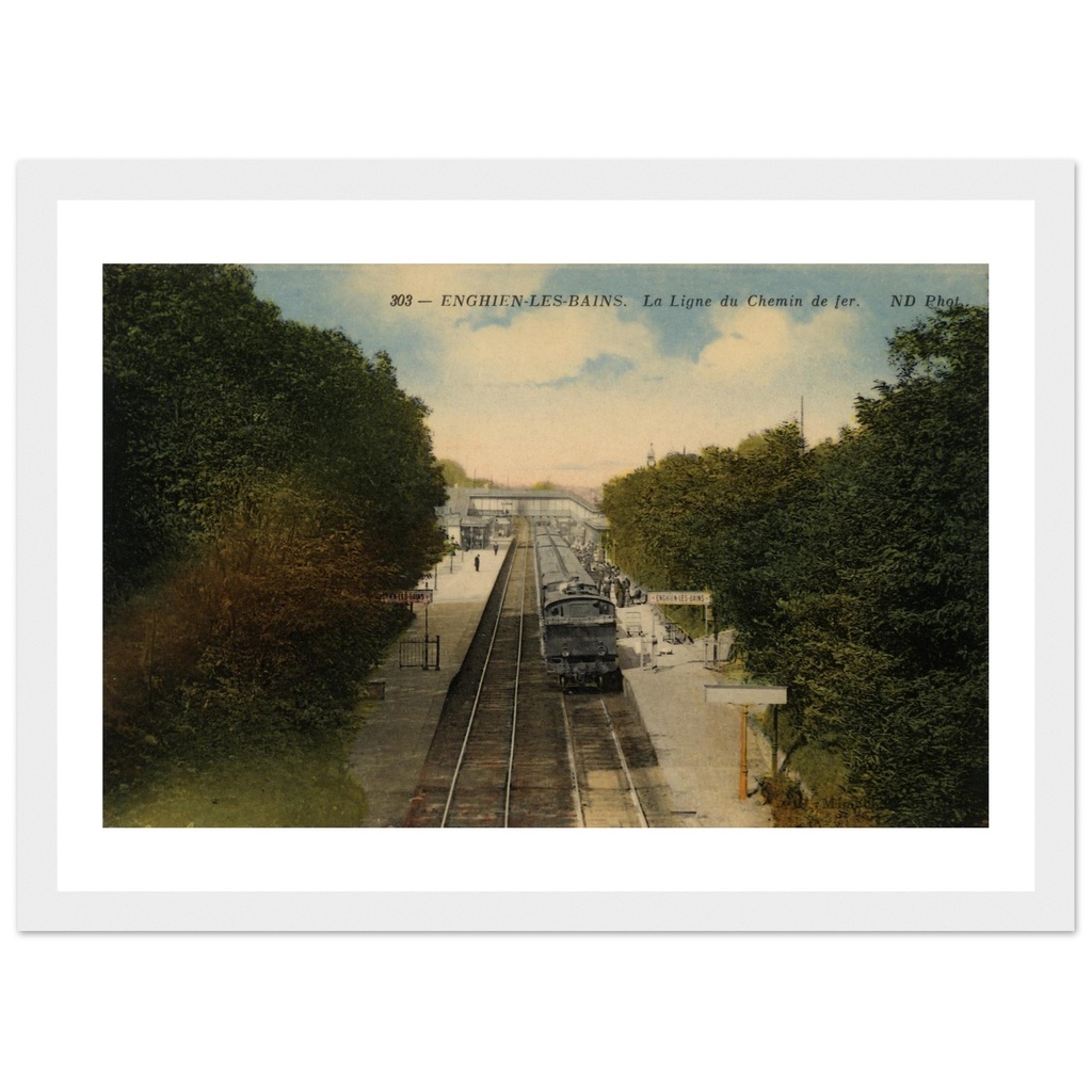 Enghien les Bains - la ligne de chemin de fer