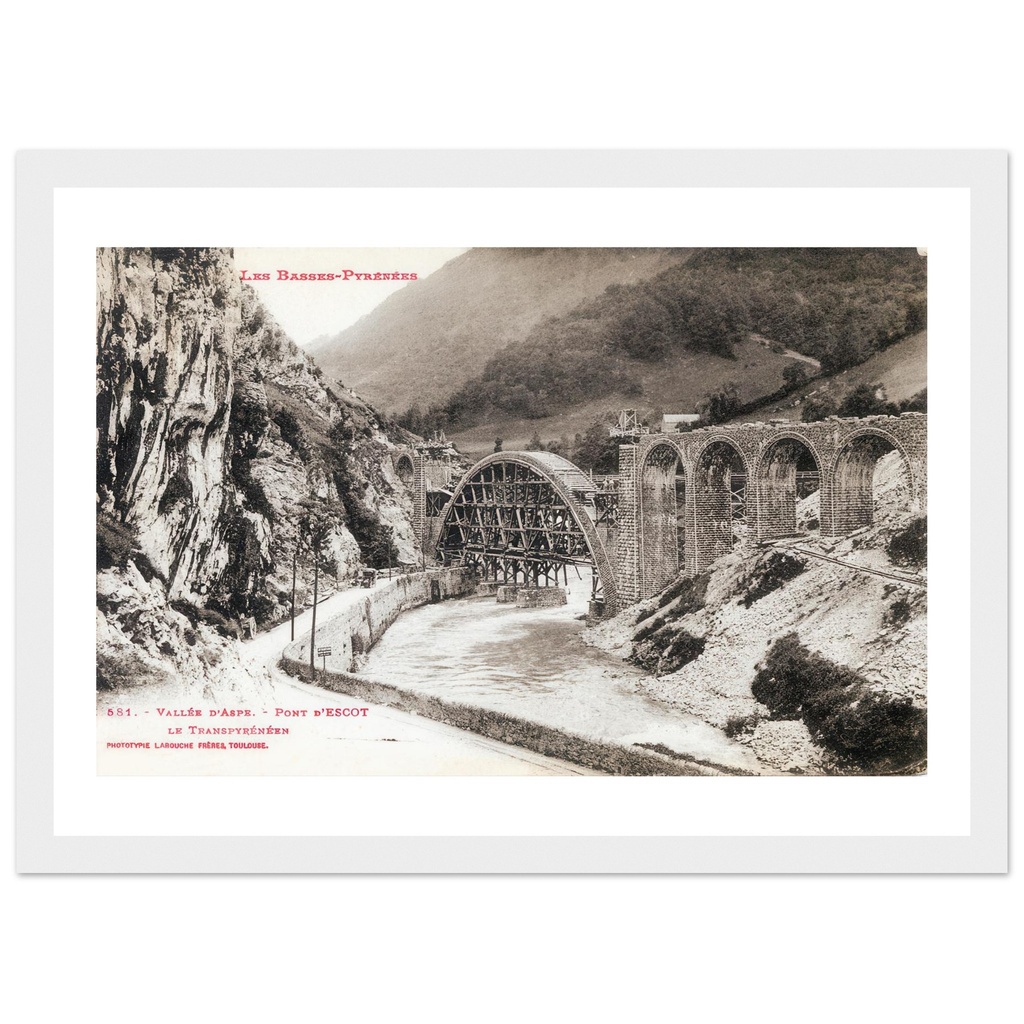 Les Basses pyrenees -Valee d'Aspe  - Pont D'escot        Pyrennees Atlantiques  - Aquitaine - France