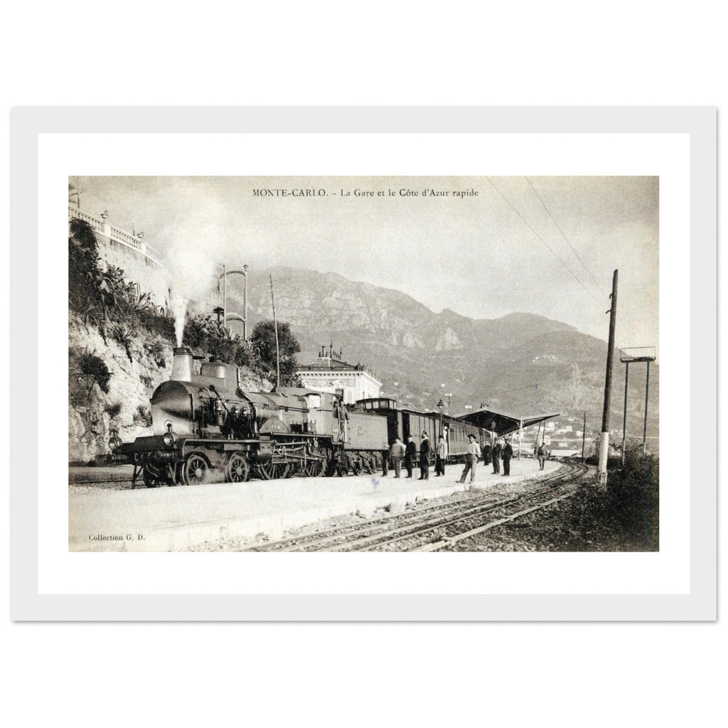 Monte Carlo - la Gare  et le Cote d'Azur Rapide     Monte Carlo - Alpes Maritimes - PACA - France