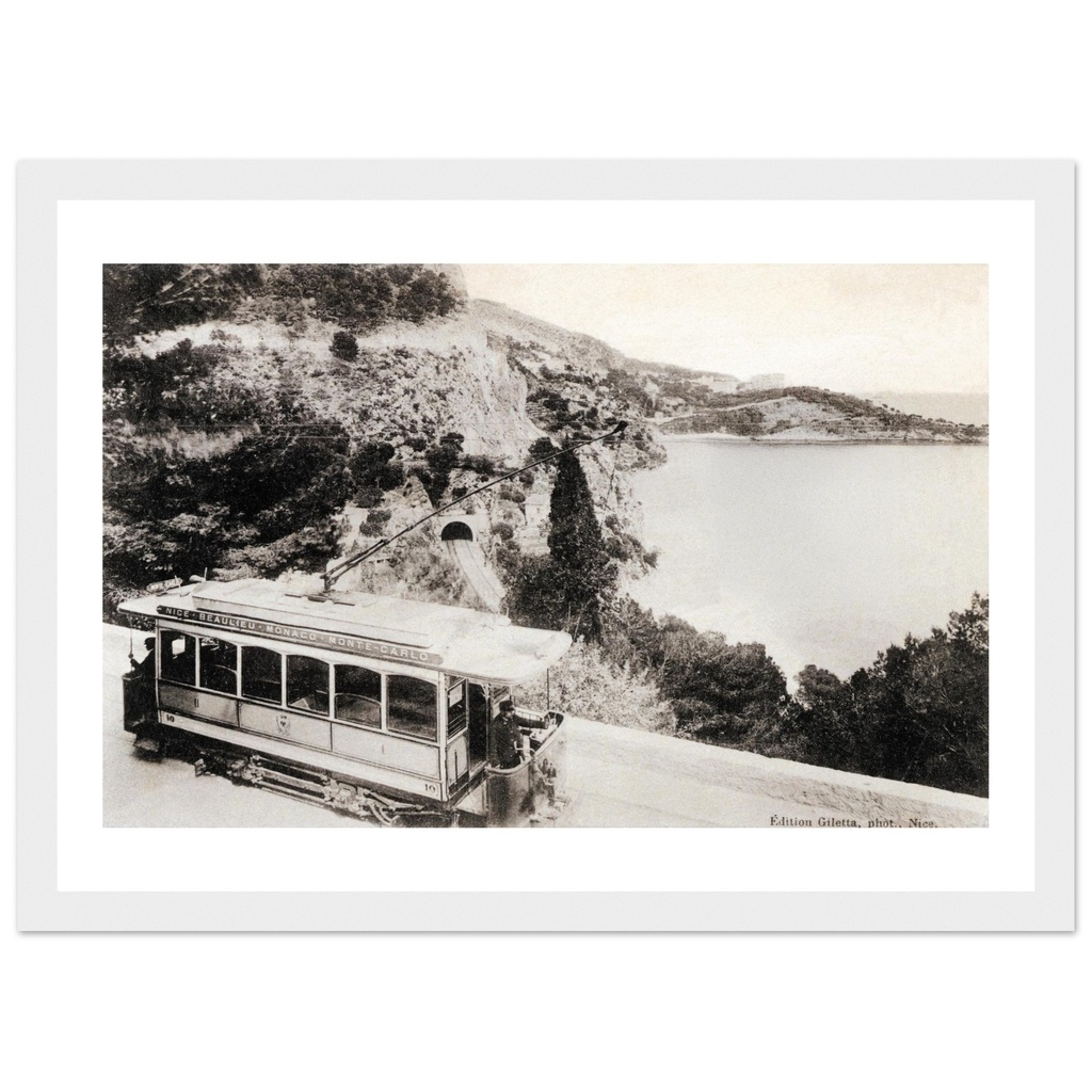 Collection Artistique   Cap d'Ail - Route pittoresque de Nice A Monte Carlo par le Tram