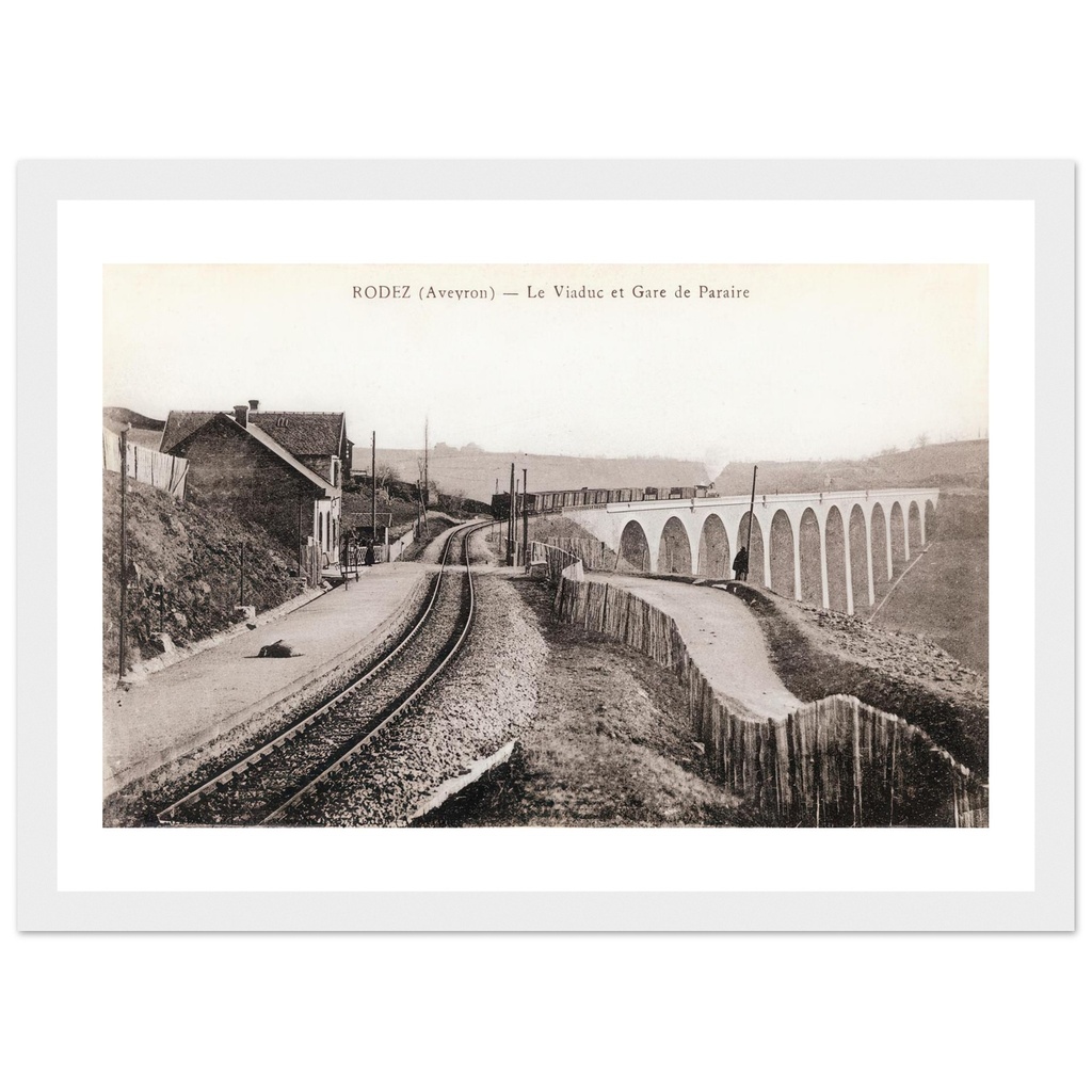 Rodez - Le viaduc et la gare de praraire