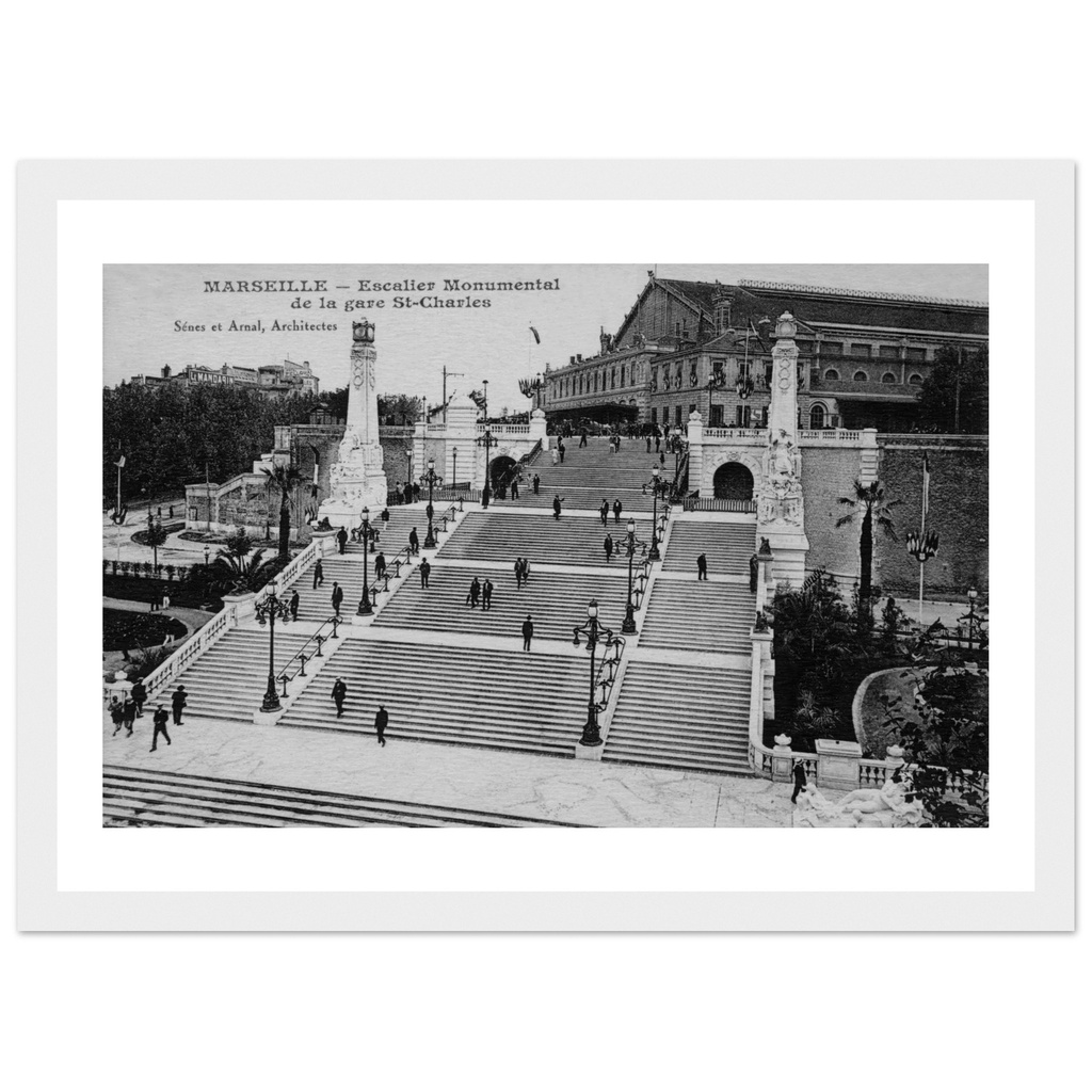 Marseille - la Gare St charles, Escalier Monumental
