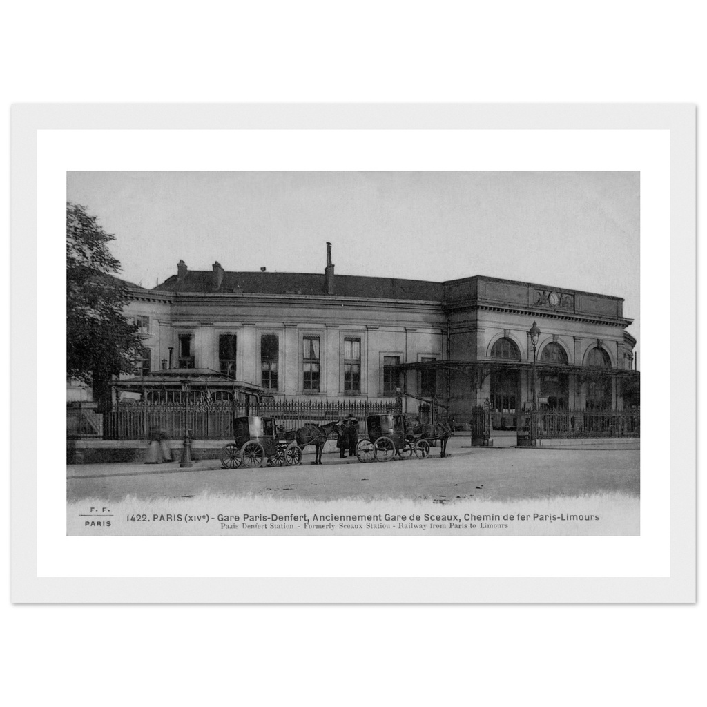 Gare Paris-Denfert, Anciennement Gare de Sceaux, chemin de fer Paris-Limours