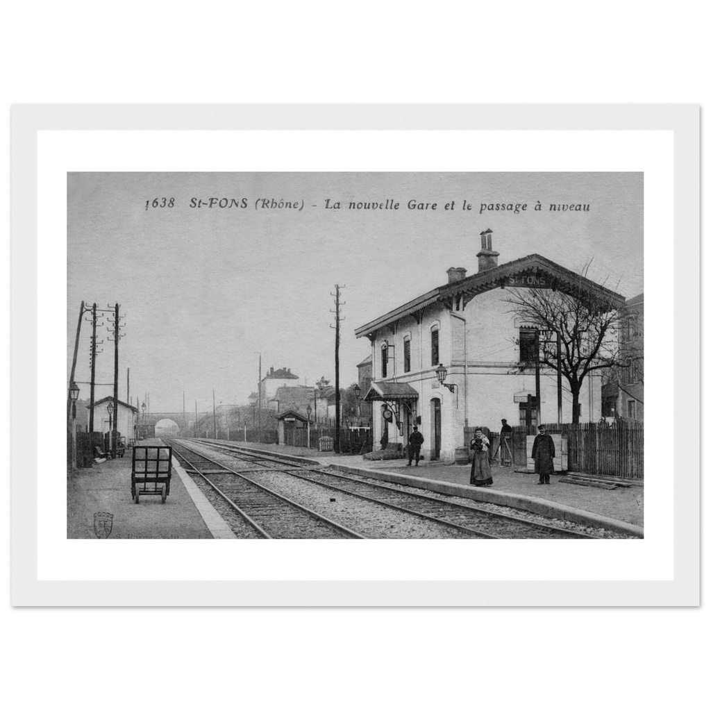 St Fons - La nouvelle Gare et le passage a Niveau