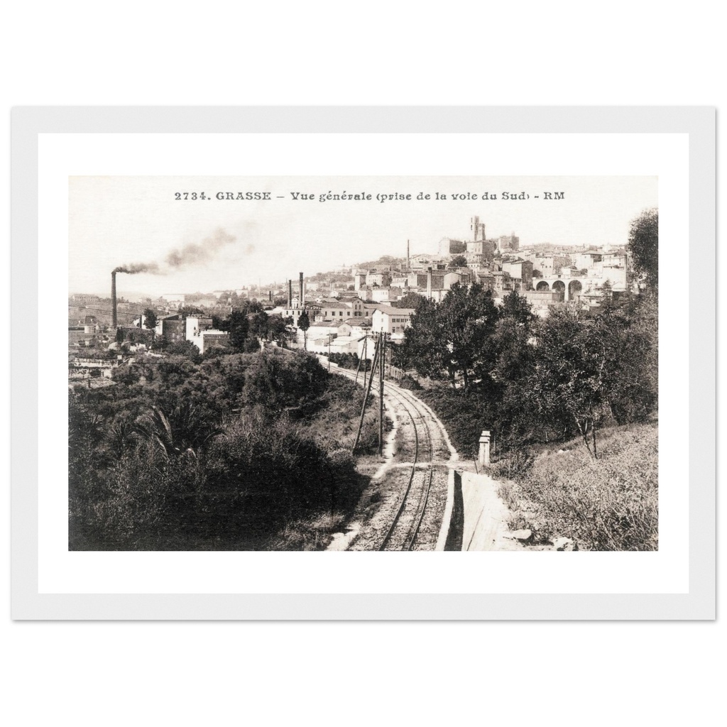 Grasse - Vue générale - Prise de la Voie Sud
