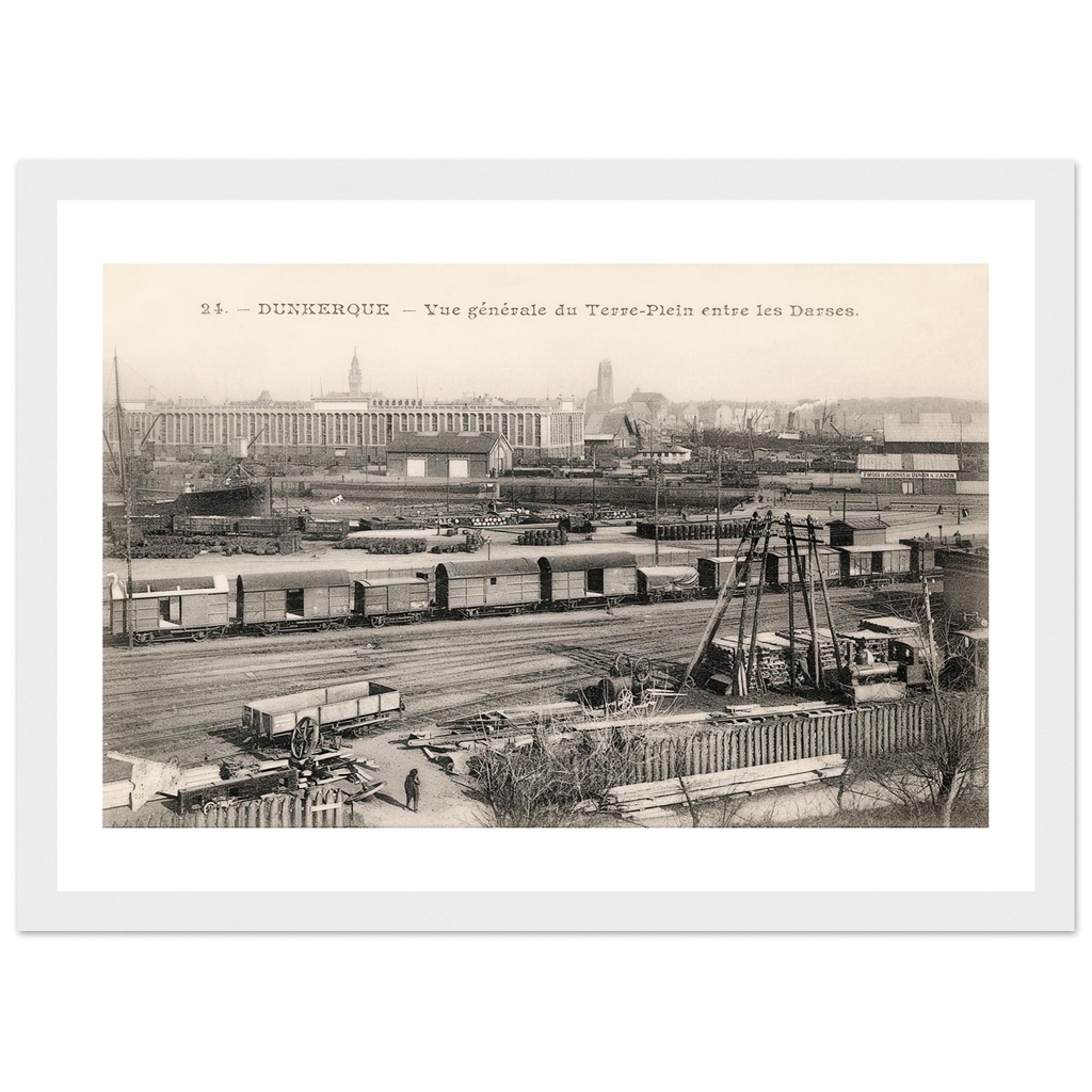 Dunkerque- vue generale du Terre-Plein et des Darses