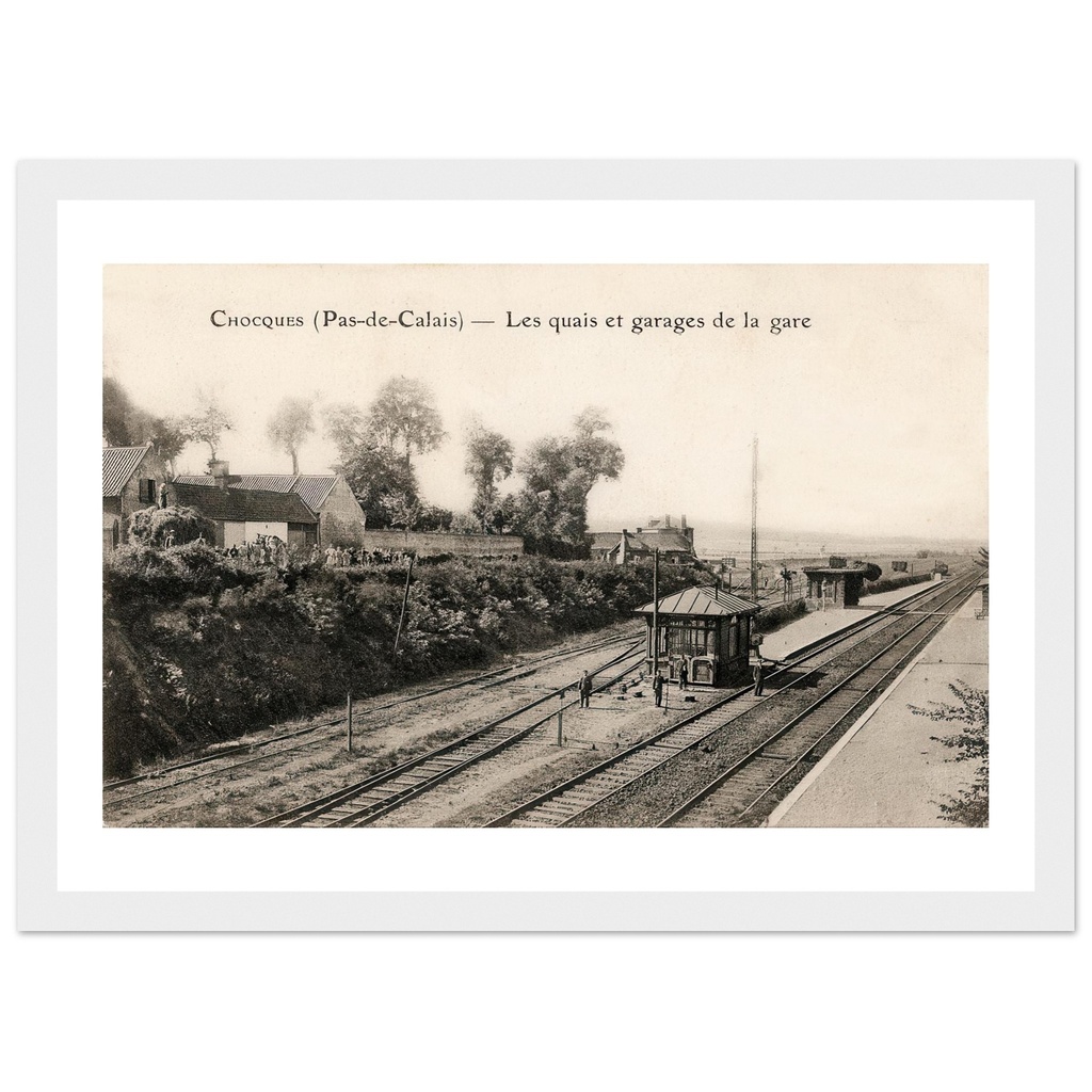 Chocques - Les Quais et Garages de la Gare