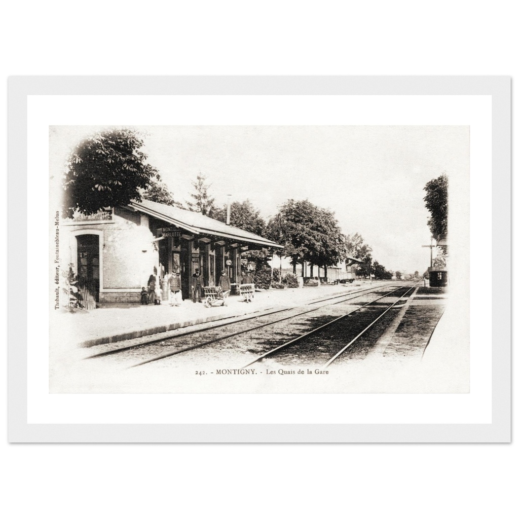 Montigny - Les quais de la gare