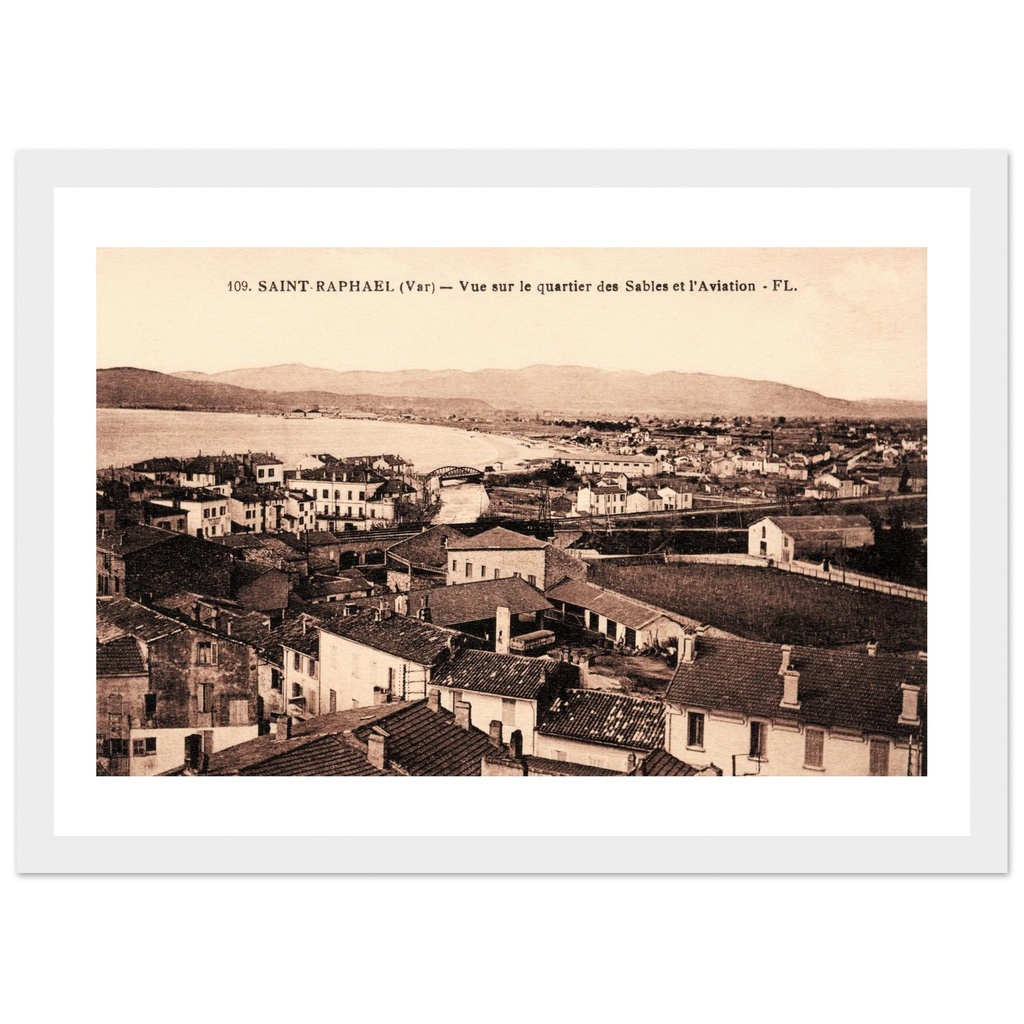 St Raphael - Var - PACA - France - Vue sur le quartier des Sables et l'Aviation
