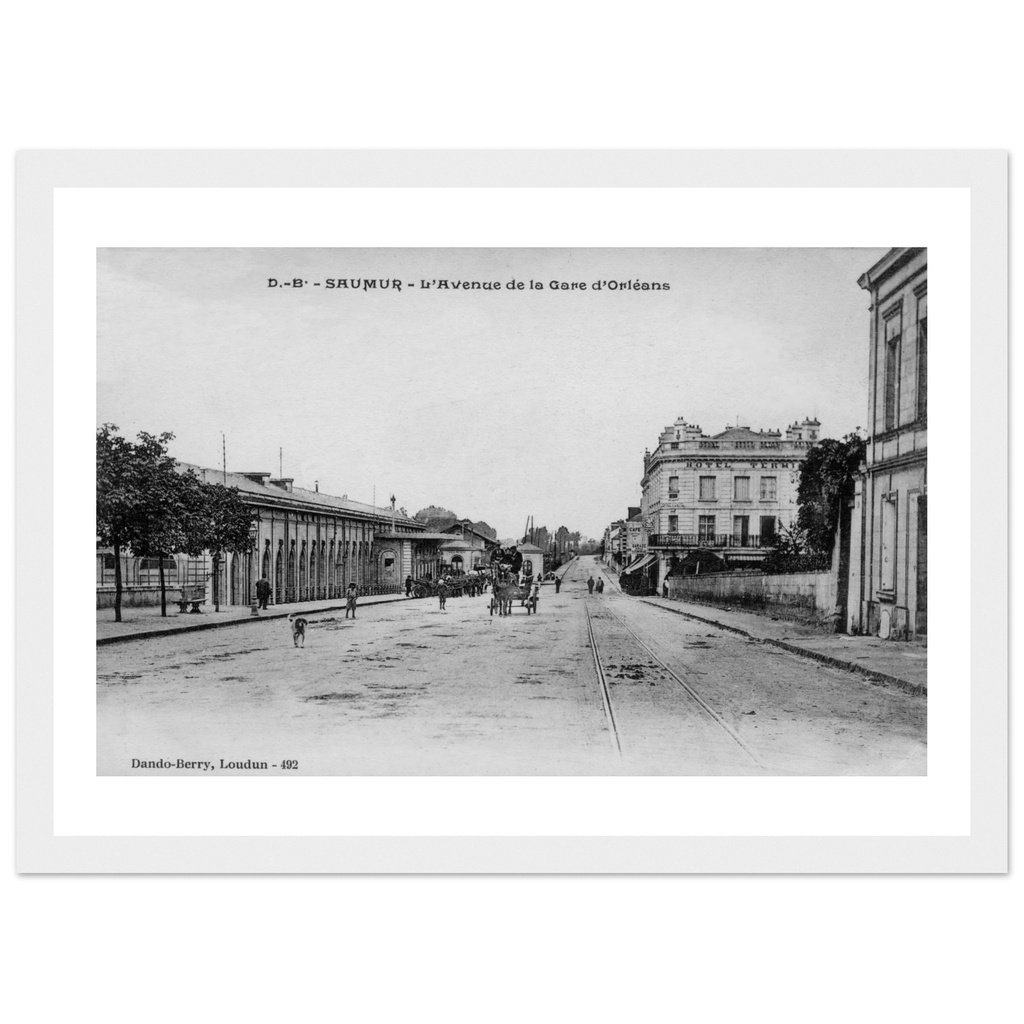 Saumur - La Gare vue d'Orléans