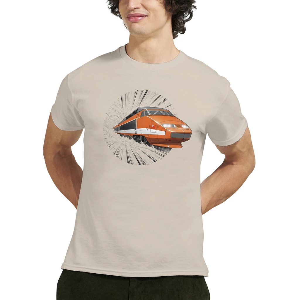 T-shirt  "TGV orange" unisexe