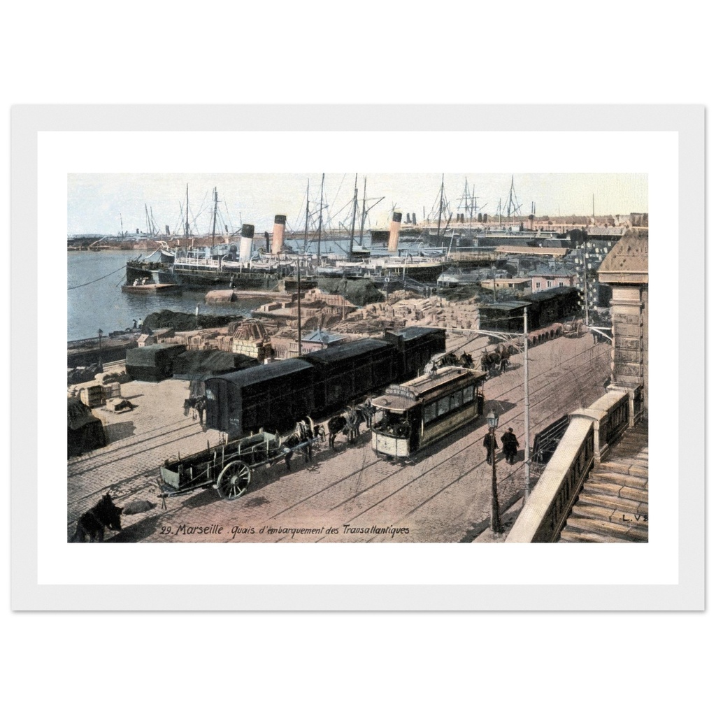 Marseille - Quai d'embarquement des Transatlantiques