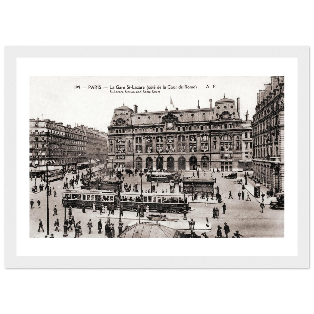 Paris - Gare St Lazare - Cour de Rome
