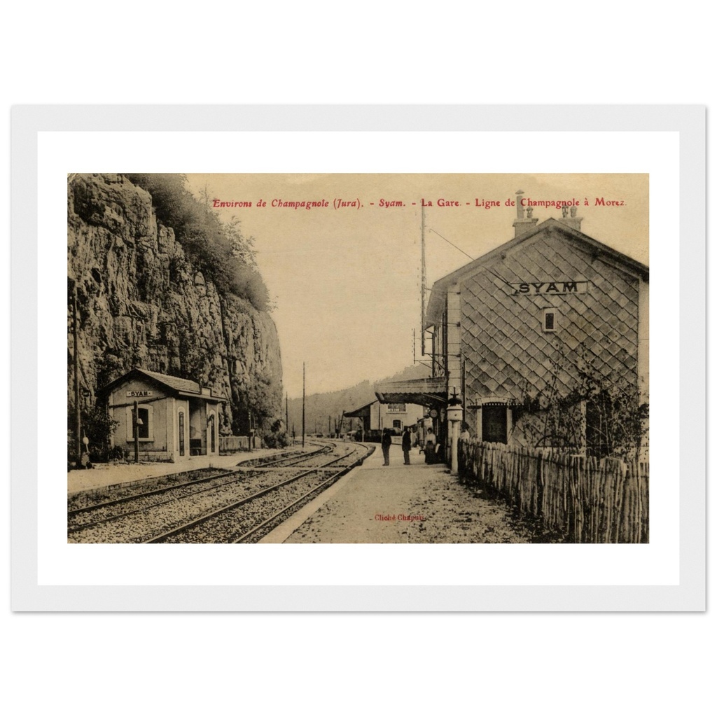 Syan - Jura - Franche Comte - France     Environs de Champagnole    La Gare - Ligne de Champagnole a Morez