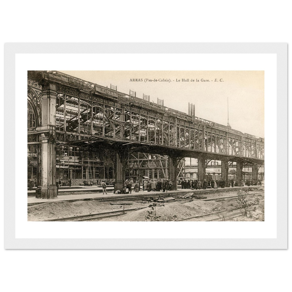 Arras (Pas -de-Calais) - le hall de la gare