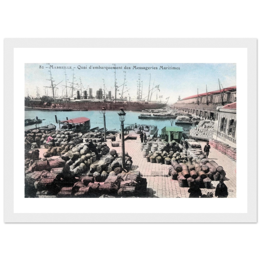 Marseille - Quai d'embarquement des Messageries Maritimes
