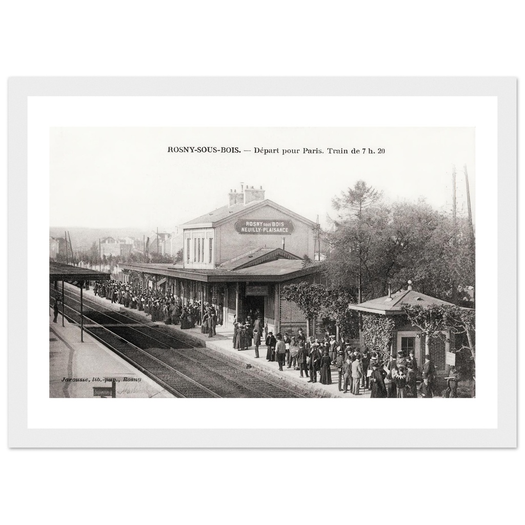 Rosny-sous-Bois - Depart pour Paris - Train de 07h20